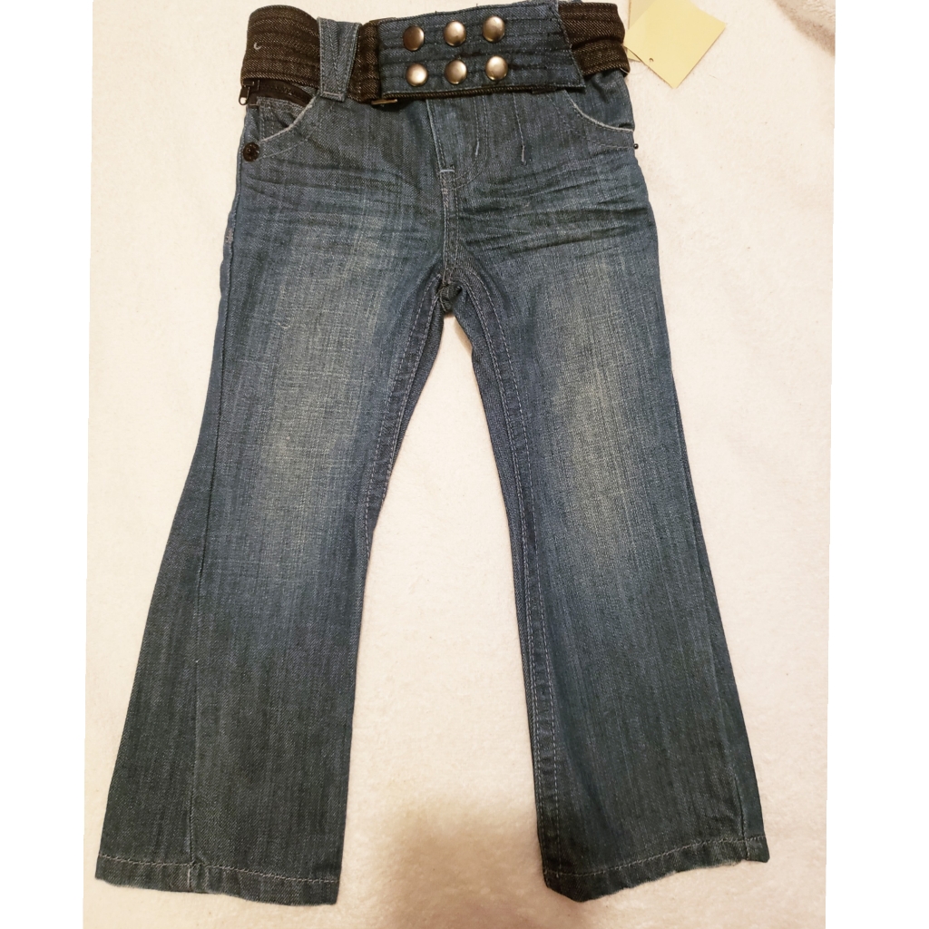 Girls Toddler Denim Jean's With Belt